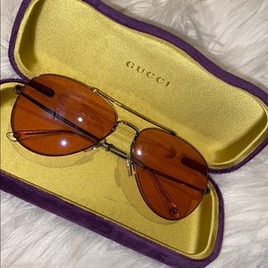 Gucci Aviators gg0500s 008 pink lenses